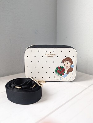 Kate Spade X Disney Beauty and the Beast Mini Camera Crossbody Bag Purse