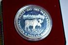 1985 Royal Canadian Mint 100th Anniversary National Parks Proof Silver Dollar