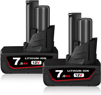 2Pack 8.0Ah Battery Replacement for M-12 Battery 12V Lithium Ion 48-11