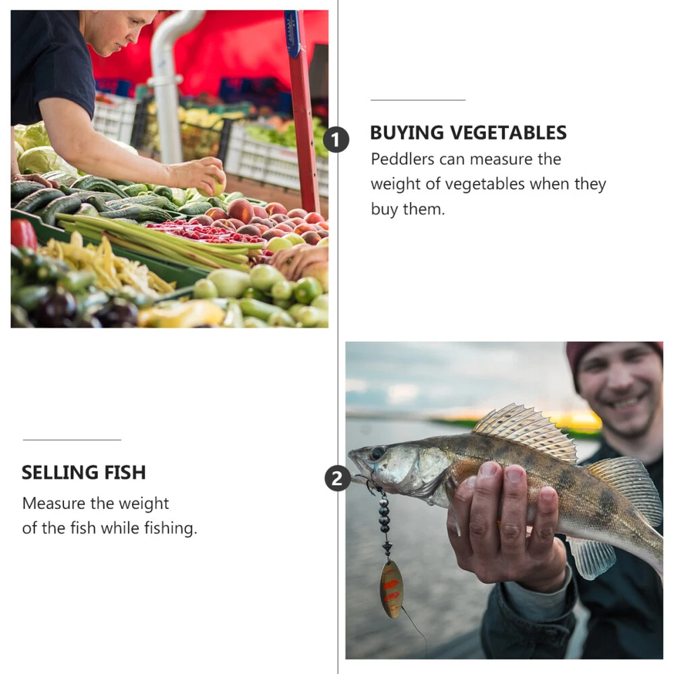 Digital Luggage Scale Fishing with Measuring Tape Cord Portable Travel - Image 2 of 4