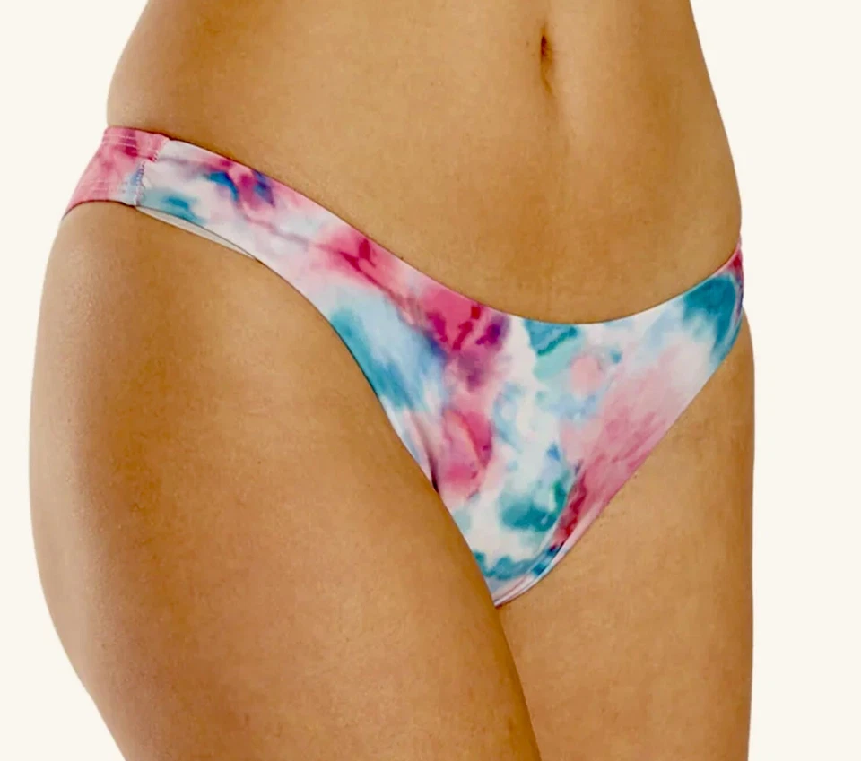 ESPLÉNDIDO Twist Of Fate Tie Dye Rosa Azul Halter Top Corte Francés Bikini Traje de Baño M Foto 4 de 4