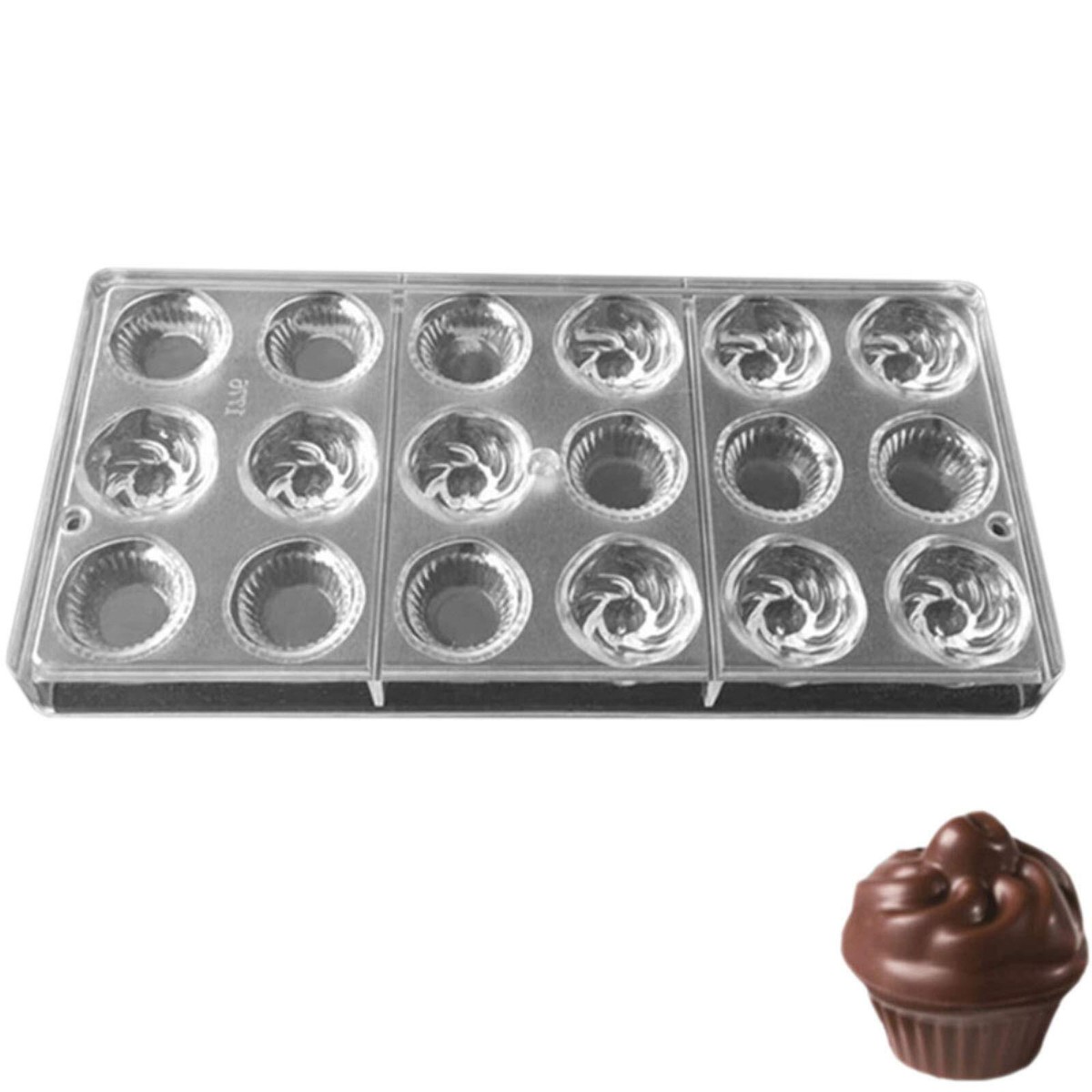 Polycarbonate Chocolate Mold DIY Candy Mould Clear Hard Plastic Bakeware 