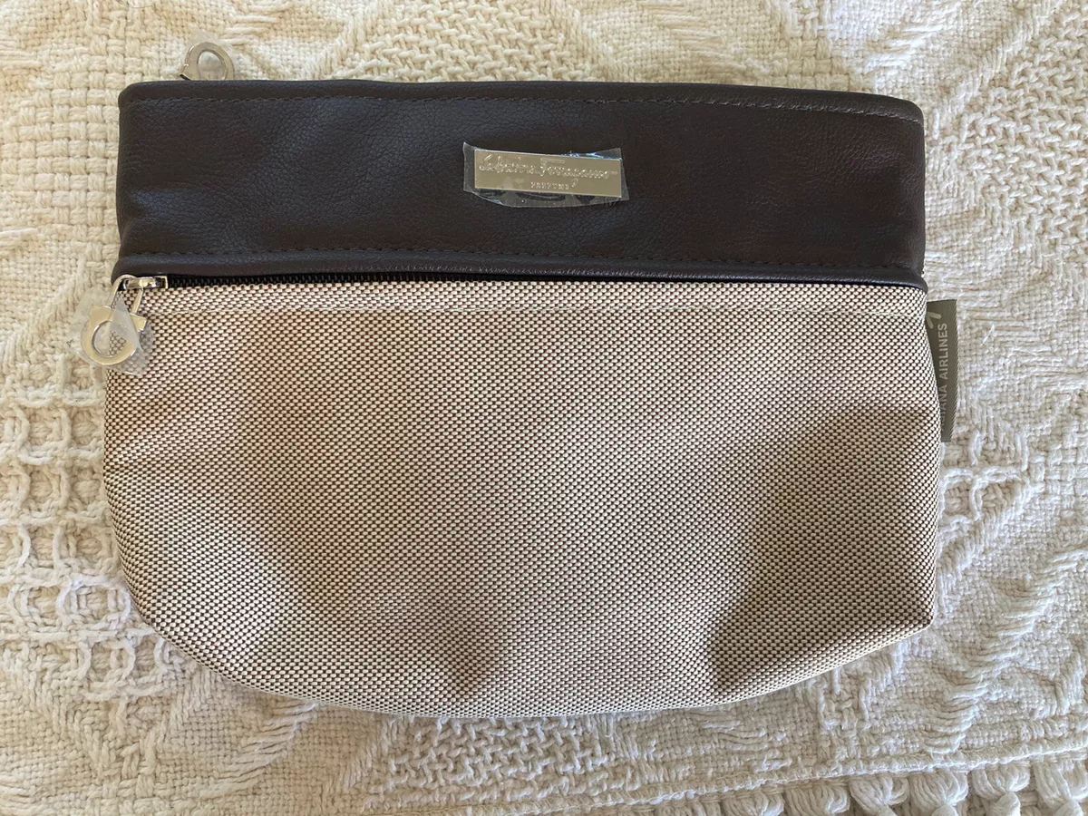 Salvatore ferragamo top makeup bag