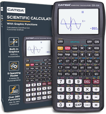 CS229 Scientific Calculator with Graphics Functions, Multiple Modes with Intuiti