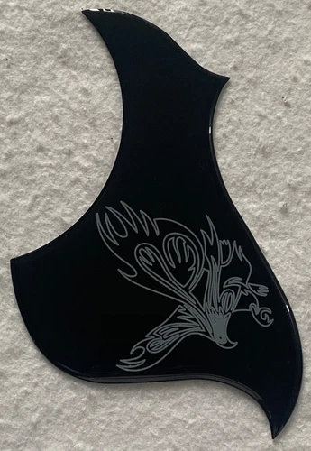 For Gibson L4A Acoustic Guitar Self Adhesive Pickguard,Crystal Black