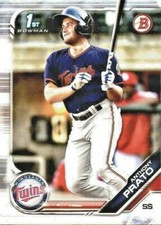 LOT OF 5 2019 BOWMAN DRAFT 1ST BASE PAPER PROSPECT BD-101 ANTHONY PRATO TWINS