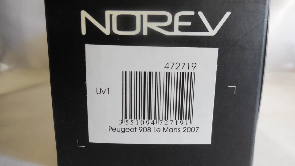 NOREV 1/43 PEUGEOT 908 HDI FAP #8 LAMY / SARRAZIN / BOURDAIS 2nd LE MANS 2007 - Immagine 2 di 2
