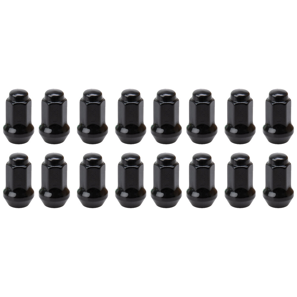 Tusk Tapered Spline Drive Lug Nut Kit - 12mm X 1.25mm Thread (16 Pack) Black For Kawasaki KRX/Teryx & Yamaha RMAX/CFMOTO
