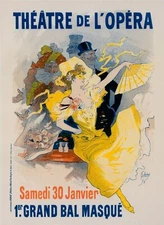 Affiche pour le "Théâtre de l'Opéra. Samedi 30 Janvier 1897. Premier Grand Ball