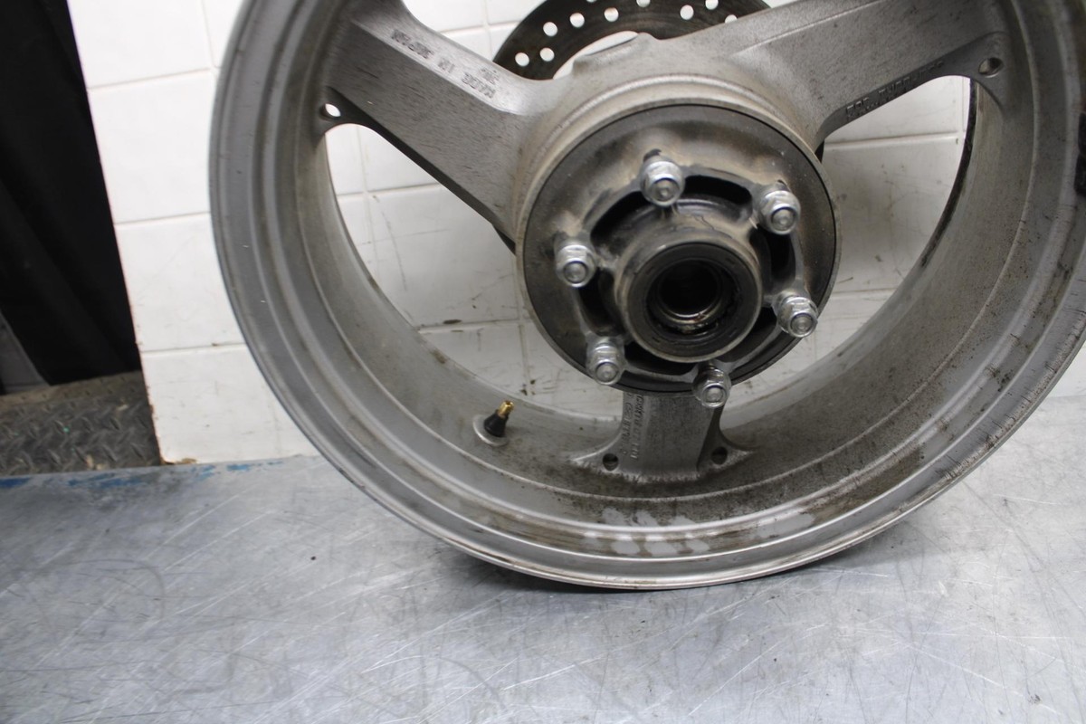 わつ 03 KAWASAKI ZX12R REAR WHEEL BACK RIM W ROTOR BB472 | eBay
