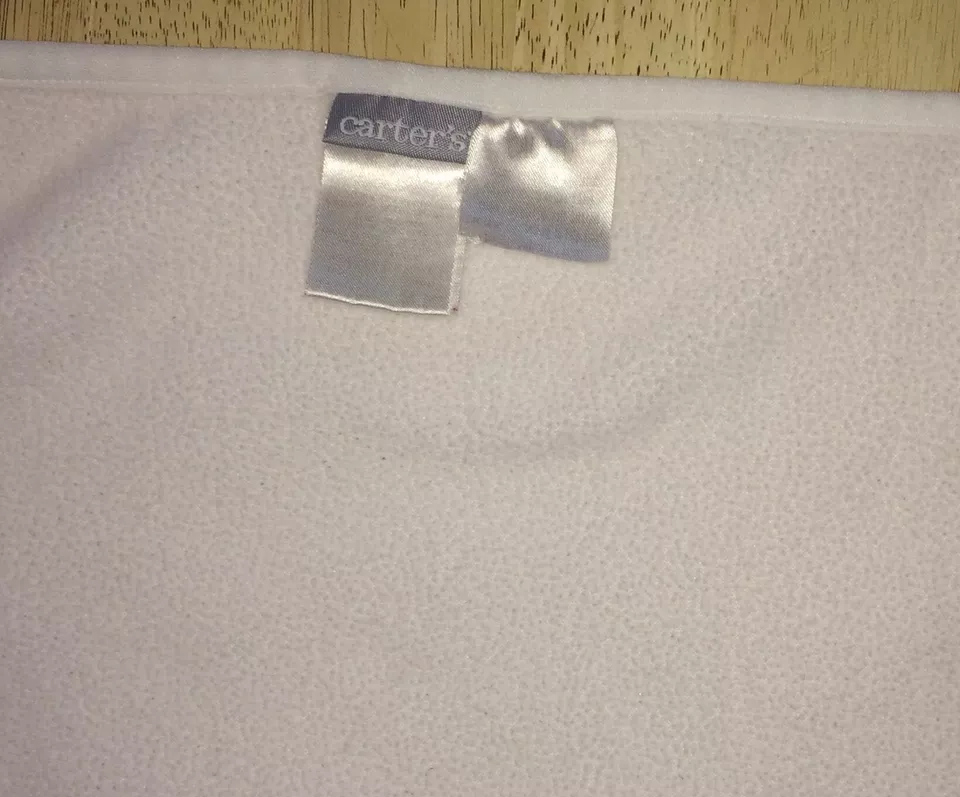 Carters Pink Girls Baby Blanket Plush B A B Y Pastel Soft Fleece Large 30x40 - Image 4 of 4