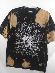 bleached ac dc shirt