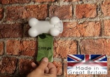 Garden Wall or Post Mounted Dog Poo Bag Dispenser, Outdoor Pet Waste Bag holder