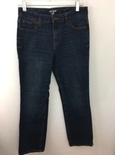 Cat  Jack Girls Straight Jeans Sz 16 Dark Wash Distressed Inseam 28"