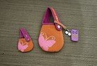 2008 American Girl Doll Butterfly Handbag Sling Phone Bag Phone Charm Chain 3 Pc — photo 1