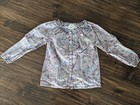 NWT Size 4 5 S Peek Floral Tunic Shirt Purple Top 100% Cotton — photo 1