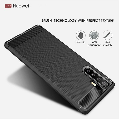 For Huawei P30 Pro Lite Shockproof Hybrid Carbo Fiber Duty Case Tough 360 Cover - Picture 3 of 13