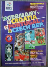 Euro 96 England Official Quarter-Finals Programme, Ger v Cro, Por v Cze