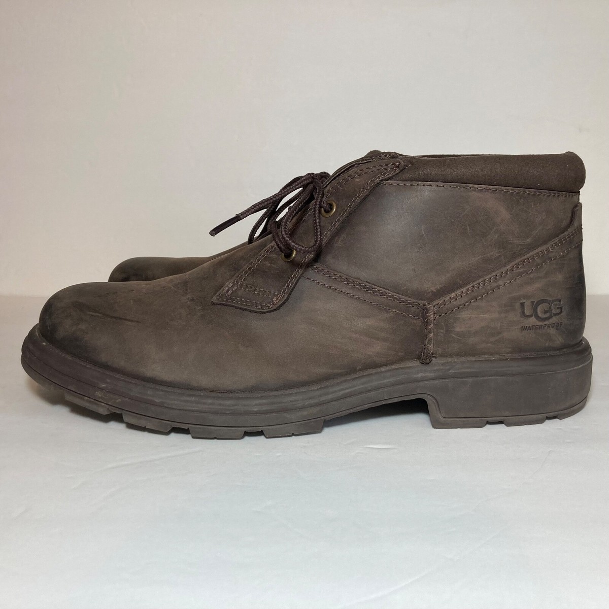 UGG Mens Biltmore Chukka Boot Brown Leather Waterproof Work 