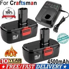 For Craftsman 19.2V 11375 Battery C3 DieHard 130279005 130279003 or Fast Charger