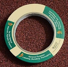 NEW Duck Brand .7 in. x 55 yd. Beige General Purpose Masking Tape