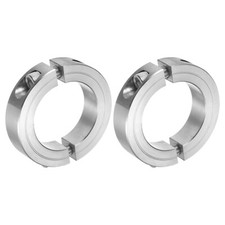 2pcs Double Split Shaft Collar 1-7/8 ID Clamping Collar 2-7/8 OD Stainless Steel