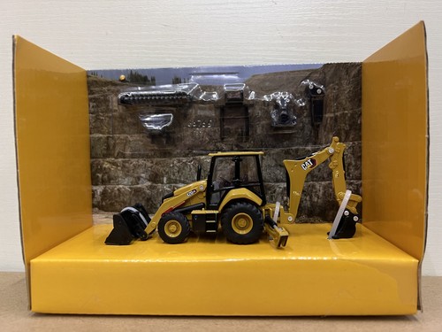 DM CAT 1:64 420 XE BACKHOE LOADER 85765 Diecast Model Car Toy for Kid's Gift - Picture 2 of 3