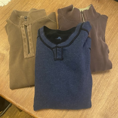 Lot of 3 Tommy Bahama Half Zip 