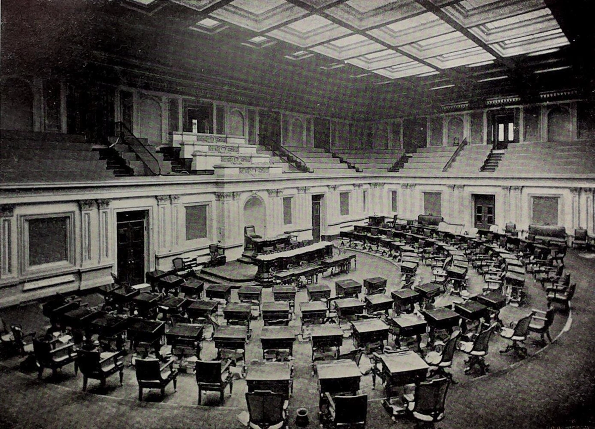 1895 United States Empty SENATE CHAMBER Photograph Print | eBay