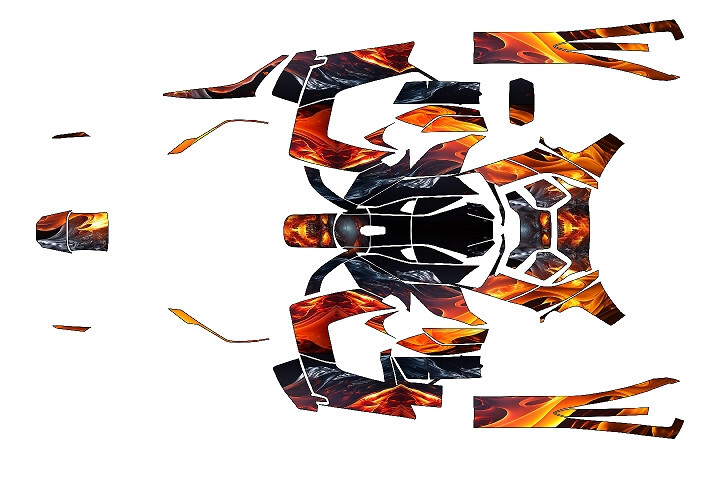 2019-2023 Can Am Ryker Wrap Graphics Kits GRAPHIC VINYL DECALS Grapfix sticker KGFX graphics kit