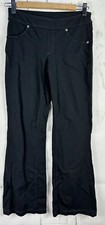 Athleta XS Black Straight Leg with Pockets YOGA PANTS L6