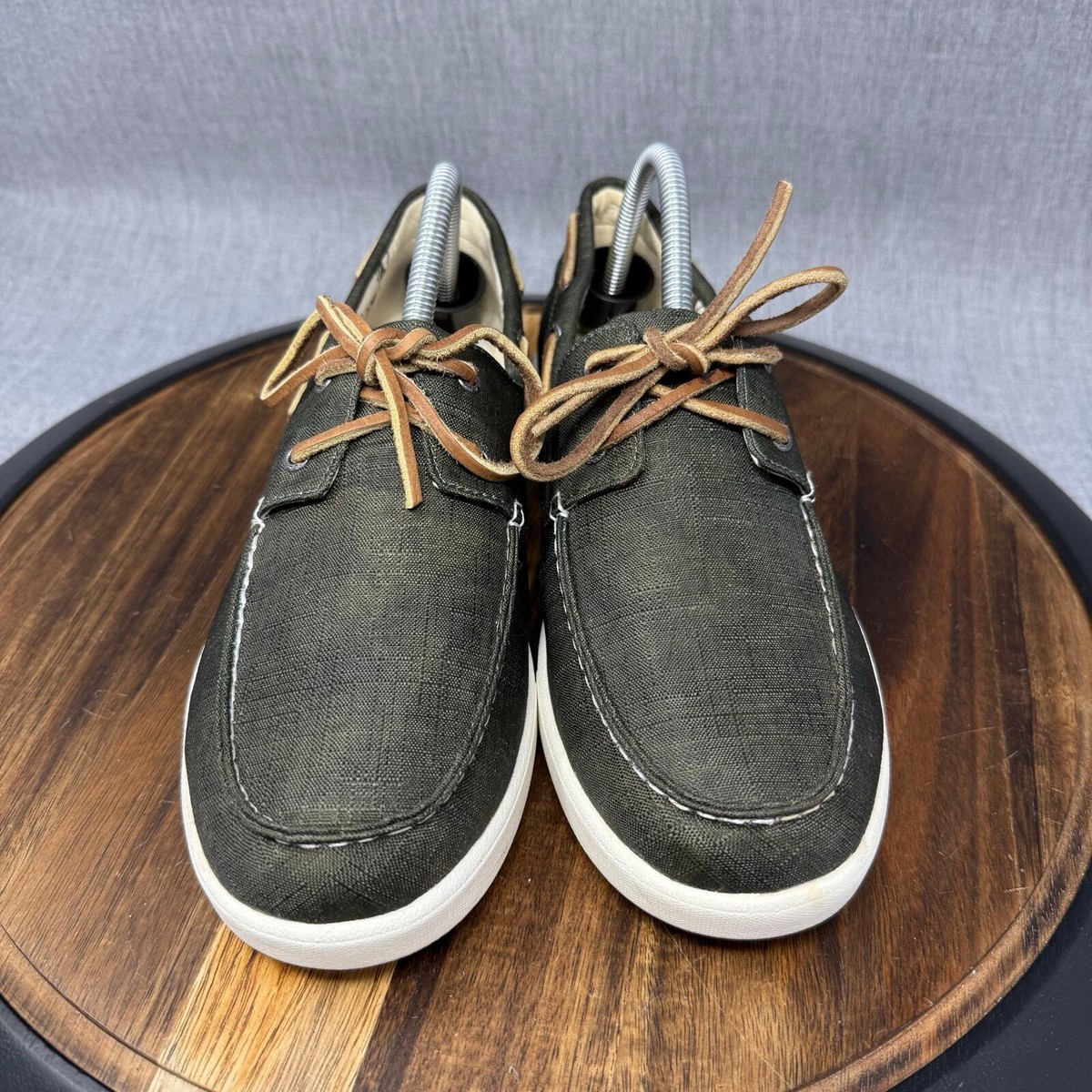 L.L. Bean Loafer Deck shoes Men\'s Size 10 Canvas Sneakers LL Bean Boat Shoes Men main image 4