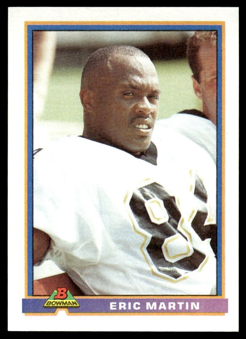 1991 Bowman #351 Eric Martin – Saints