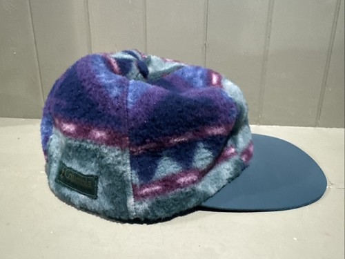 NEW Columbia Fleece Cap Aztec Navajo USA Outdoor Ski Winter Baseball Hat L /XL - Picture 4 of 9