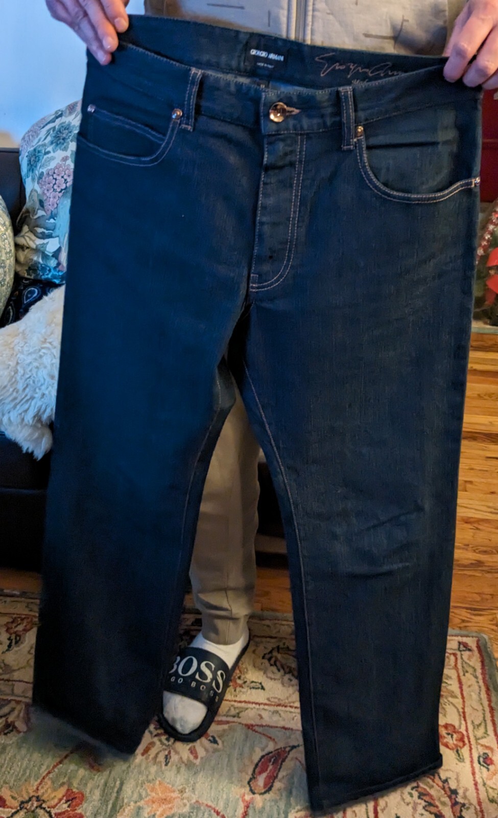 Georgio Armani Regular Fit Jeans Size 33 NWOT.