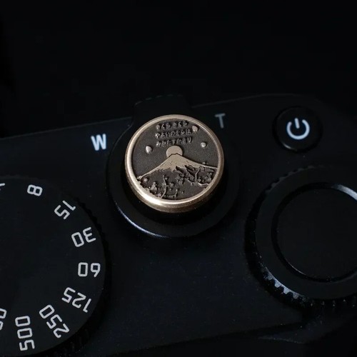 Brass Concave Shutter Release Button Rubber Ring for Fujifilm Leica Nikon Sony - Picture 8 of 25