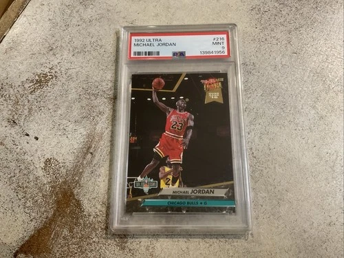 1992-93 Fleer Ultra - MICHAEL JORDAN #216-ICONIC CARD-PSA 9 CHICAGO BULLS SLAM D