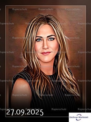 Jennifer Aniston--452-- 1x Druck, 1 x Schlüsselanhänger, 1 x Postkarte