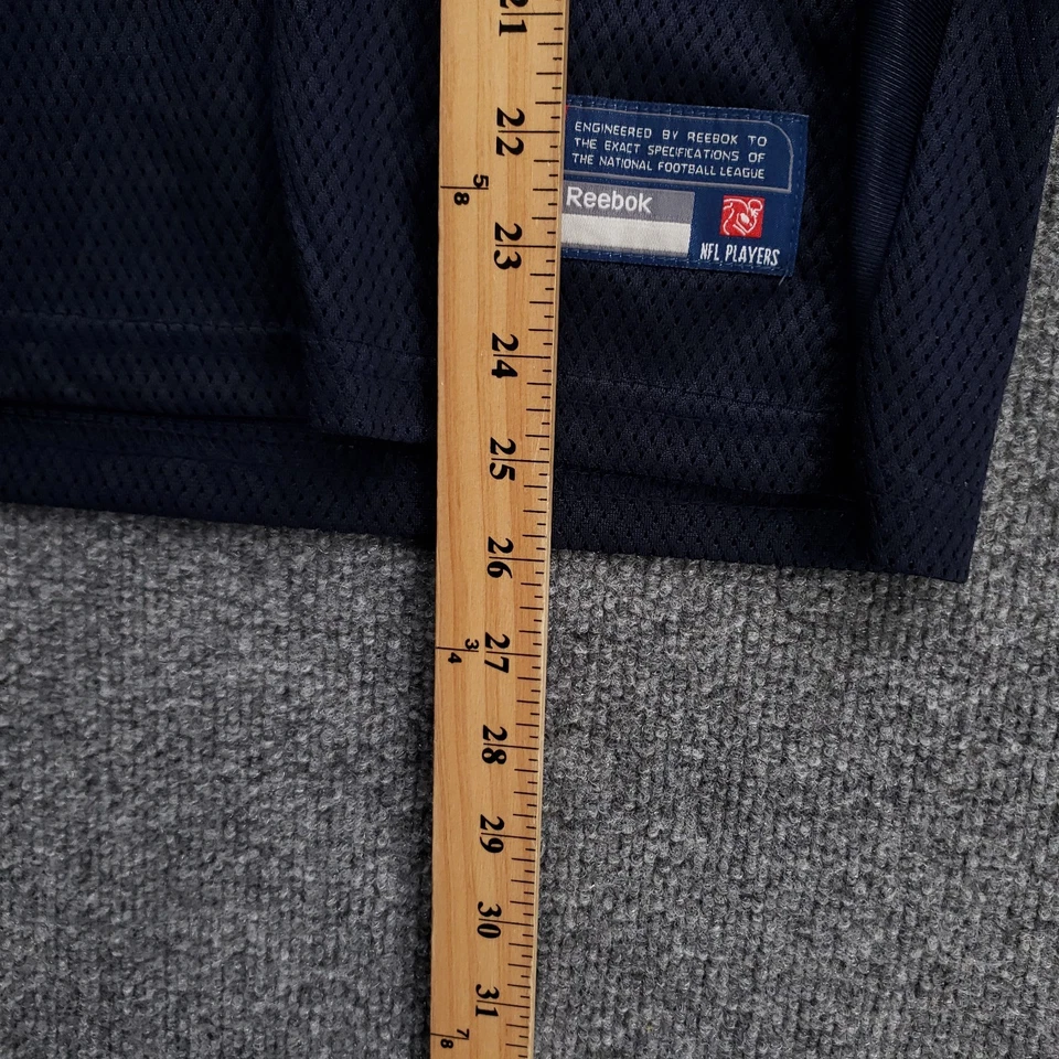 Camiseta deportiva de fútbol americano de Brian Urlacher de los Chicago Bears para mujer grande azul Reebok #54 NFL Foto 4 de 4