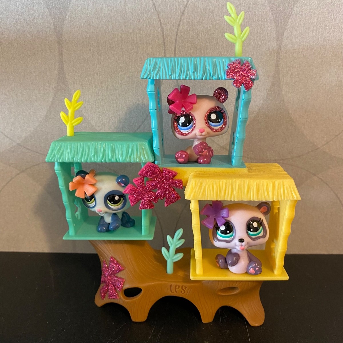 Authentic Littlest Pet Shop #2323 #2324 #2325 Triplets baby panda