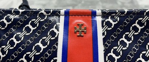 Tory Burch - Kosmetikkoffer Gemini Link Navy/Red - Bild 8 von 13