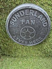 Sunderland Fc Hanging Concrete Awue Garden Sign Man Cave