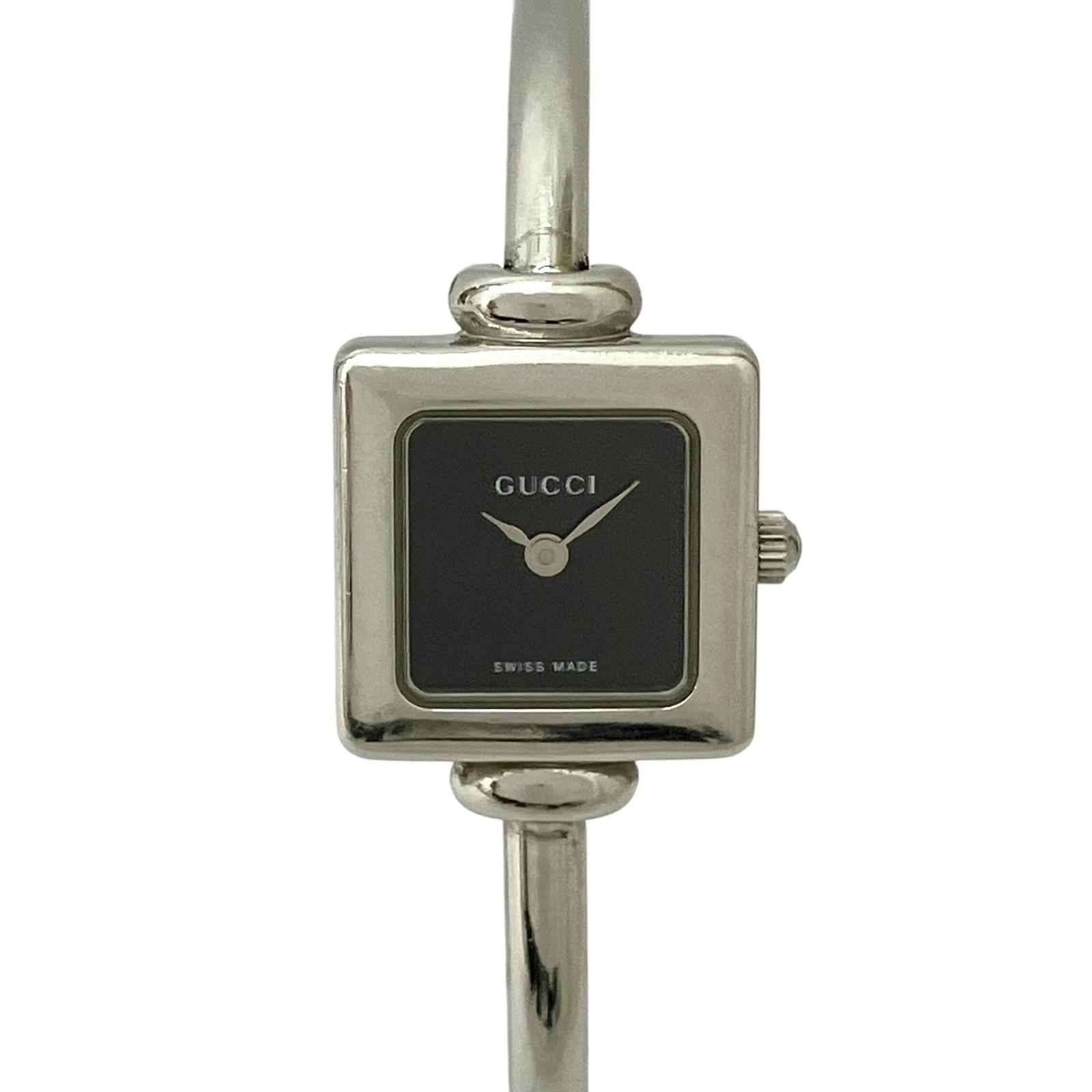 Montre bracelet femme Gucci 1900L Qz acier inoxydable argentée occasion