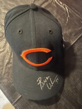 Signed BRIAN URLACHER Chicago Bears Hat w/ LOA