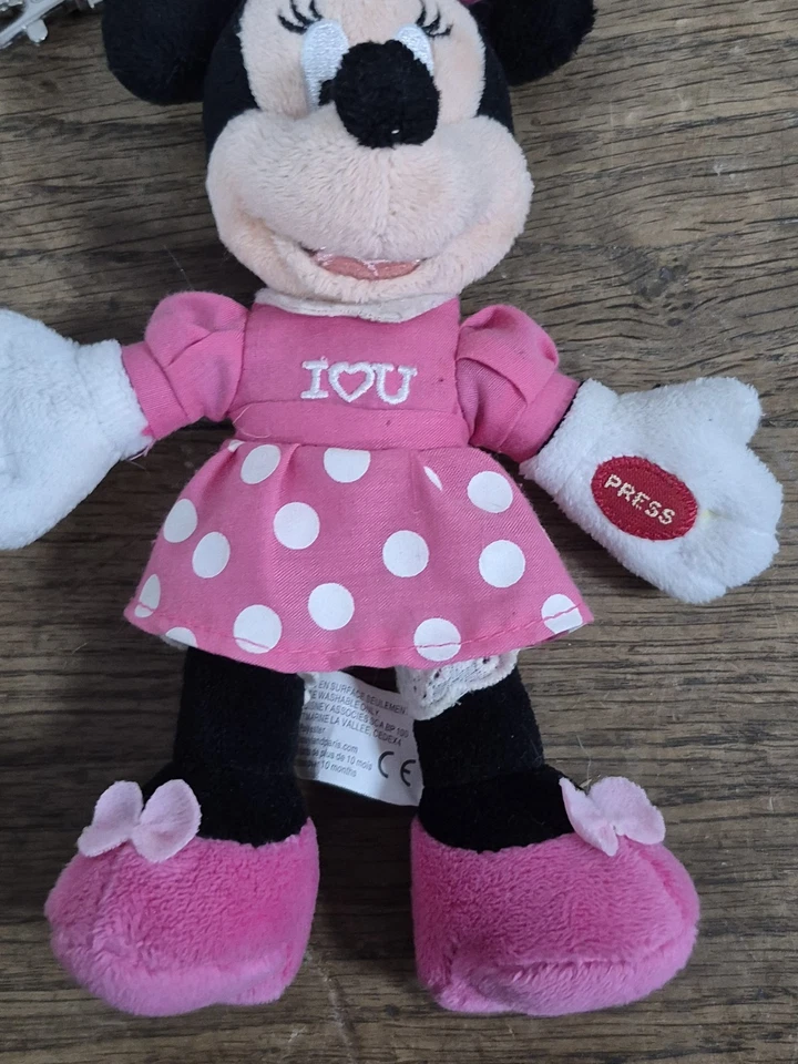 Lot De 2 Peluche Porte-clé Minnie Disney - Photo 3/4