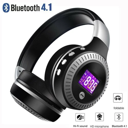 Bluetooth 4.1 Wireless Headphones Over Ear Headset Earphones Noise Cancelling