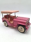 1962-1969 Tonka Pink Surrey Jeep! Vintage Pressed Steel