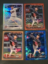 2022 Topps Chrome - Griffin Jax RC Auto + 2024 Red /199, Gold /2024 + Sapphire