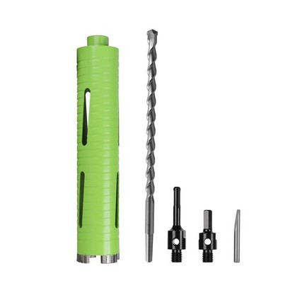 2 Inch Dry Core Drill Bit with Pilot Bit & 2 Pcs Adapters (SDS Plus Adapter/H...