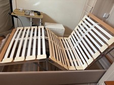 MiBed Adjustable Electric Single Bed w/ Mattress & Remote, Beige